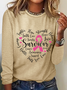 Cancer Survivor Breast Cancer Casual Long Sleeve Shirt