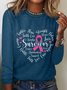 Cancer Survivor Breast Cancer Casual Long Sleeve Shirt