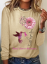 Breast Cancer Awareness Casual Long Sleeve Shirt