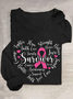 Cancer Survivor Breast Cancer Casual Long Sleeve Shirt