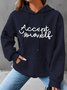 Accept Yourself Simple Loose Hoodie