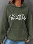 Accept Yourself Simple Loose Hoodie