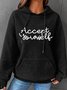 Accept Yourself Simple Loose Hoodie