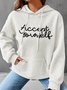 Accept Yourself Simple Loose Hoodie