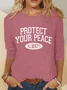 Protect Your Peace Casual Long Sleeve Shirt