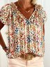 Multicolor Floral-Print Shirts & Tops