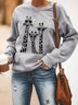Women's Graphic Giraffe Sweatshirt