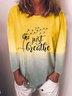 Just Breathe Dandelion Gradient Long-Sleeved T-shirt