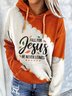Fall For Jesus He never Leaves Print Long Sleeve Women's Hoodie & Sweatshirt