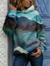 Women's Mountain Print Casual Hoodie & Sweatshirts