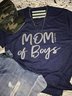 MOM OF BOYS Tri Blend Tee