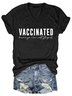 Vaccinated Because I'm Smart Women's V-neck T-shirt
