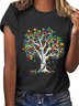 Tree Of Life Autism Awareness Month Funny Tee