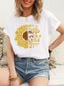 She's Sunshine Mixed With A Little Hurricane Sunflower Graphic Tee