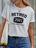 Funny Retired Women’s Casual Short Sleeve Shift Top
