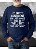 My Last Words Men's sweatshirt