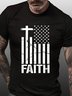 Faith Printed Short Sleeve Casual T-shirt