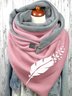 Feather Butterflies Pink Cotton Blends Soft Scarves