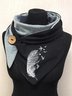 Women's Feather Print Scarf