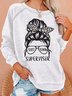 Shit Show Supervisor Funny Casual Sweatshirt