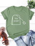 Tea Shirt Funny Print Shirts&Tops