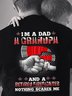 I'm A Dad/Grandpa/Retired Firefighter Back Print T-Shirt