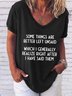 Some Things Are Better Left Unsaid Funny T-shirt