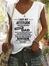 I Get My Attitude From Awesome Dad Casual Knit Tank