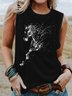 Cute Horse Print Knit Tank