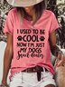 I Used To Be Cool Now I'm Just My Dogs Snack Dealer Women‘s Short Sleeve Top