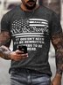 American Flag It Doesn't Need To Be Rewritten Outdoor Short Sleeve Short Sleeve T-Shirt