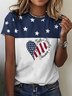 American Flag Star Faith Loosen T-Shirt