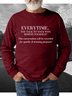Lilicloth X Kat8lyst Everytime You Talk To Your Wife Men's Sweatshirt