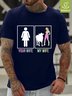 Your Wife My Wife Waterproof Oilproof And Stainproof Fabric Men's Casual T-shirts