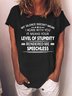 Women Funny Graphic My Silence Doesn't Mean I Agree With You It Means Your Level Of Stupidity Rendered Me Speechless T-Shirt