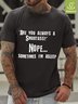 Men's Nope Waterproof Oilproof And Stainproof Fabric T-Shirt