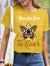 Butterfly Waterproof Oilproof And Stainproof Fabric Women's T-Shirt