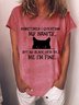 Women Funny Quote Cat Sometimes I Question My Sanity But My Black Cats Told Me I’M Fine Casual T-Shirt