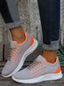 Color Block Sports All Season Breathable Sports & Indoor Round Toe Mesh Fabric Fabric Sneakers for Women