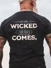 Men Halloween Wicked This Way Comes Vintage T-Shirt