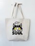 I Will Eat Your Soul Halloween Cat Graphic Shopping Totes