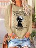 Women Black Cat Bats Casual Halloween Crew Neck Top