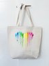 Colorful Dog Paw Shopping Totes