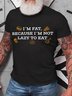 Lilicloth X Hynek Rajtr I'm Fat Because I'm Not Lazy To Eat Men's T-Shirt