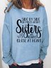 Side By Side Sister Loose Sweatshirts