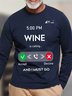 Men Wine Lover Wine Is Calling Crew Neck T-Shirt