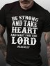 Be Strong And Take Heart And Wait For The Lord Psalm27 Men's T-Shirt