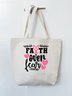 Faith Printed Letter Shopping Totes