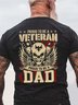 Men Proud To Be A Veteran Proud To Be A Dad Loose T-Shirt