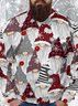 Men's Christmas Hat Full Print Crew Neck Loose Sweatshirt